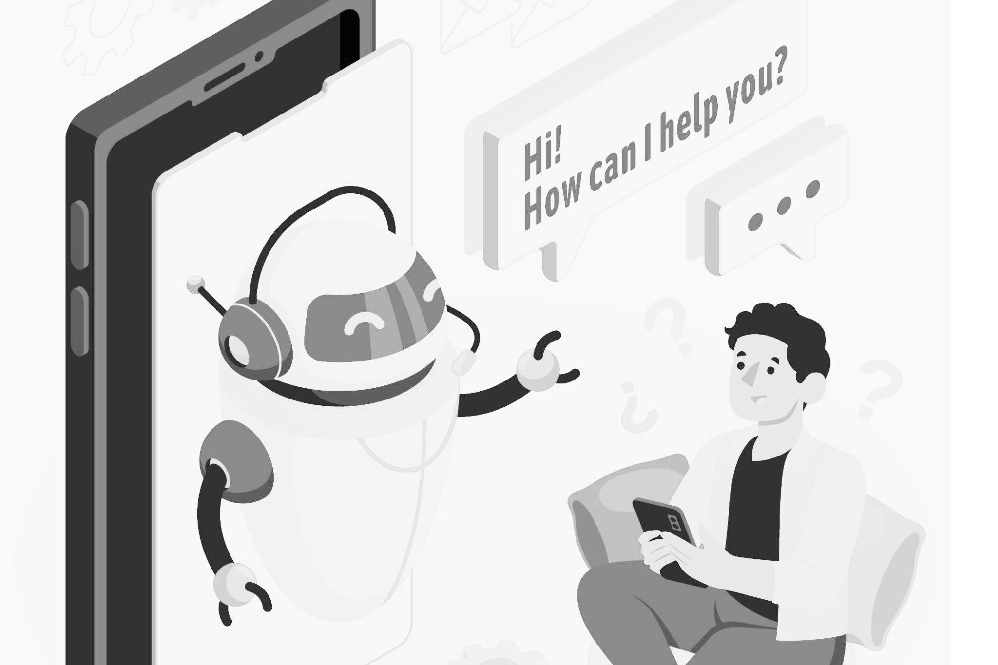 AI virtual assistant redefining customer experience showing the power of artificial intelligence in customer service